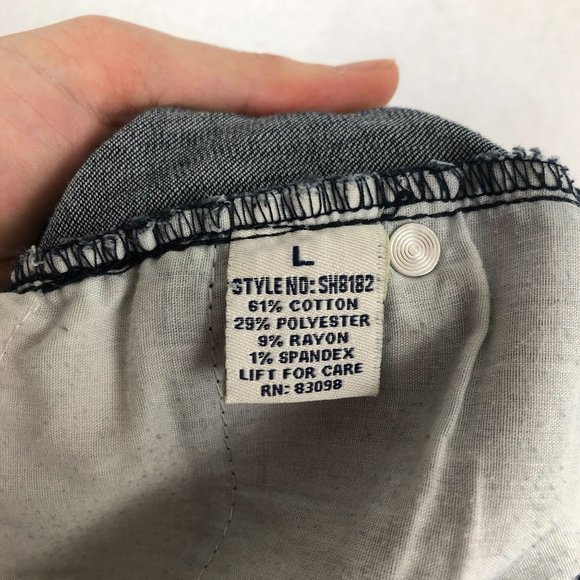 Ci Sono Cavalini Girl's Size Large Blue Cotton Blend Zip Fly Casual Shorts - Picture 10 of 11